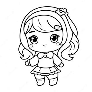 Pagina Para Colorear Kawaii Chibi 65103-51527