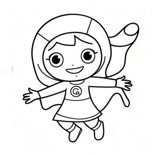 Pagina Para Colorear De Wordgirl En Accion 65784-52072