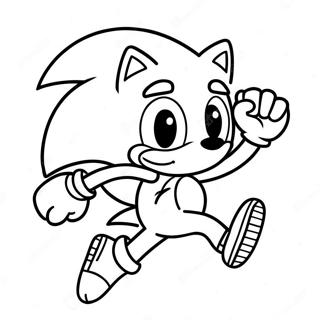 Pagina Para Colorear De Sonic Con Queso Corriendo Rapido 67165-53145