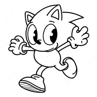 Pagina Para Colorear De Sonic Con Queso Corriendo Rapido 67165-53147