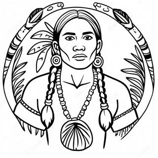 Wampanoag Páginas Para Colorear