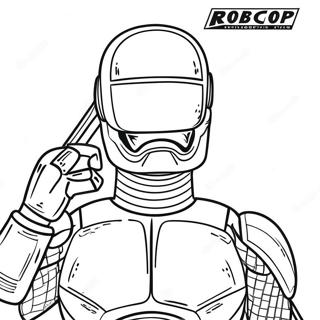 Robocop Páginas Para Colorear