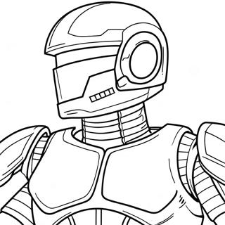 Pagina Para Colorear De Robocop En Accion 68815-54482