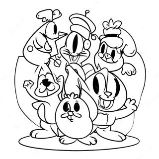 Navidad De Looney Tunes Páginas Para Colorear