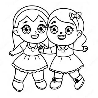 Pagina Para Colorear De La Divertida Aventura De Hermanas Lol 71585-56671