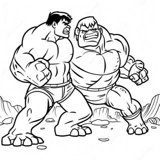 Hulk Vs Abominación Páginas Para Colorear