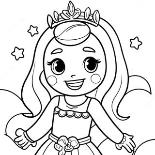 Pagina Para Colorear De La Princesa Lol Brillante 72725-57598