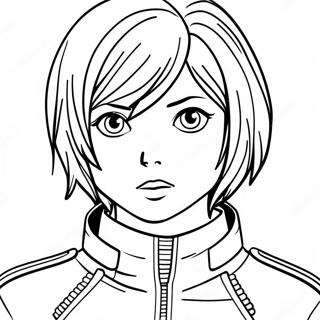 Pagina Para Colorear De Mikasa Ackerman 73344-58065