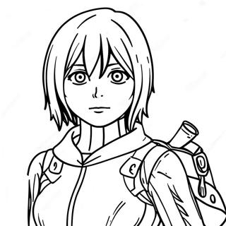 Pagina Para Colorear De Mikasa Ackerman 73344-58066