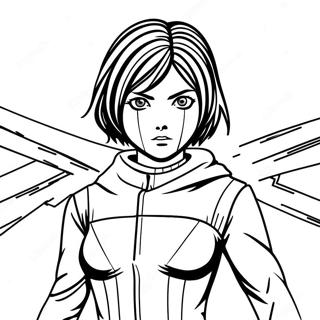 Pagina Para Colorear De Mikasa Ackerman 73344-58067