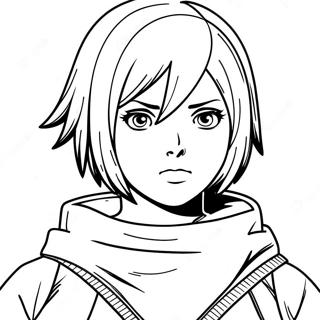 Pagina Para Colorear De Mikasa Ackerman 73344-58068