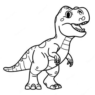 Pagina Para Colorear De T Rex Rugiendo 8111-6454