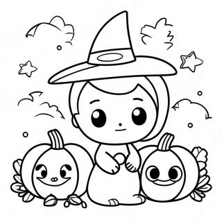 Halloween Kawaii Páginas Para Colorear