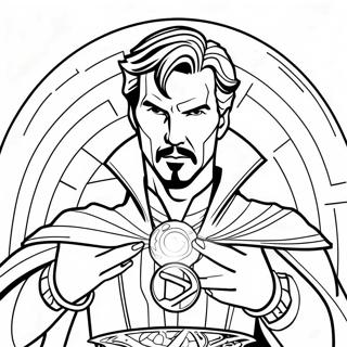 Pagina Para Colorear De Doctor Strange Lanzando Hechizos 8961-7135