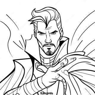 Pagina Para Colorear De Doctor Strange Lanzando Hechizos 8961-7136