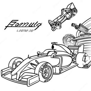 Pagina Para Colorear De Coche De Carreras De Formula 1 8990-7143