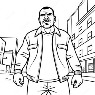 Pagina Para Colorear De Personaje De Gta En Accion 9581-7718