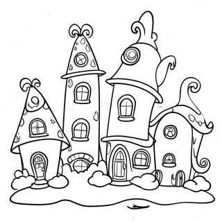 Pagina Para Colorear De Las Casas Coloridas De Whoville 9771-7873