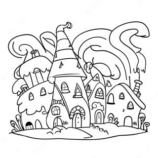 Pagina Para Colorear De Las Casas Coloridas De Whoville 9771-7874