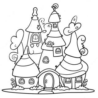 Pagina Para Colorear De Las Casas Coloridas De Whoville 9771-7875